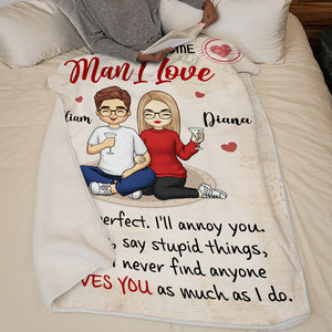 Mais tu ne trouveras jamais quelqu'un qui t'aime autant que moi - Couverture personnalisée pour couple - Cadeau pour mari et femme, anniversaire