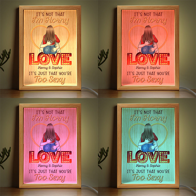 The First Time We Met - Couple Personalized Custom Frame Light Box - Gift For Husband Wife, Anniversary