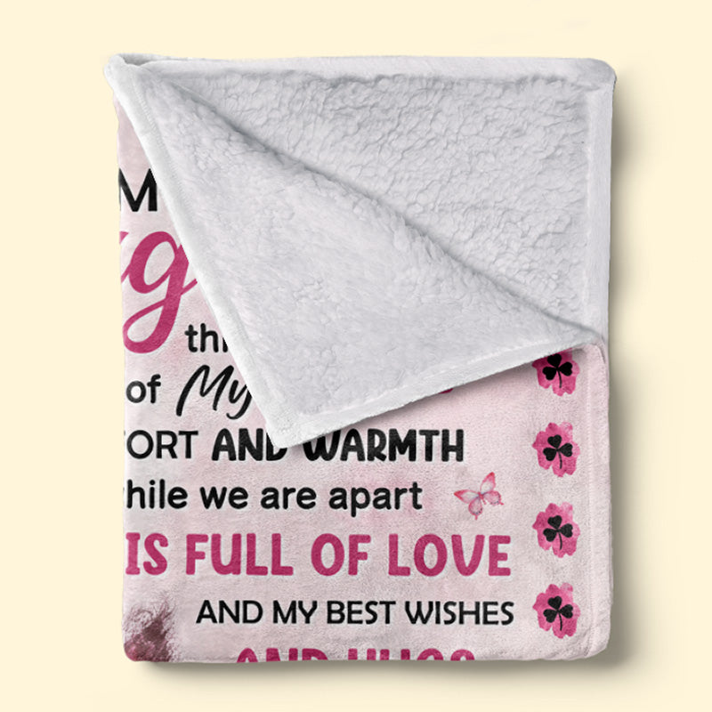 Plein d'amour, meilleurs vœux et câlins - Couverture familiale personnalisée - Cadeau de Noël de maman