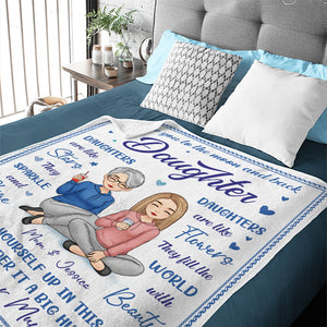 Je t'aime jusqu'à la lune et retour, ma fille - Couverture personnalisée pour la famille - Cadeau d'anniversaire de maman