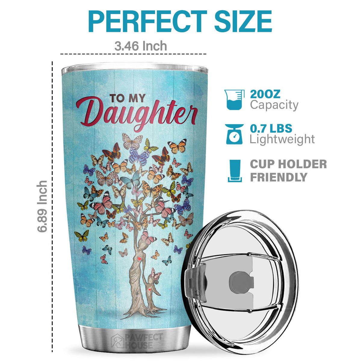 You Must Always Remember You Are Braver Than You Believe - Tumbler - To My Daughter, Gift For Daughter, Daughter Gift From Mom, Birthday Gift For Daughter