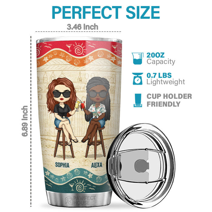 We Go Together Like Drunk - Personalized Tumbler - Gift For Bestie