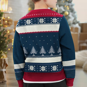 Noël, c'est la famille, frère, sœur ! Sweat-shirt personnalisé pour la famille, pull en laine unisexe, cadeau de Noël pour les membres de la famille