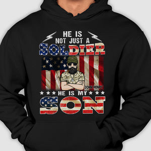 He Is Not Just A Soldier He Is My Son - Personalized Unisex T-Shirt.