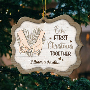 And So Together We Built A Life We Loved - Gift For Couples, Husband Wife, Personalized Shaped Ornament.