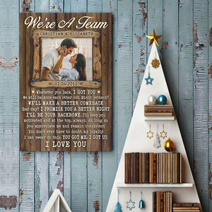 Je serai ton pilier - Affiche verticale personnalisée - Télécharger une image, cadeau pour couple, mari et femme