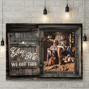 You & Me - Personalized Horizontal Canvas.