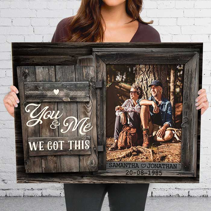 You & Me - Personalized Horizontal Canvas.