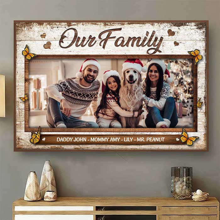 Together We Make A Family - Personalized Horizontal Poster.