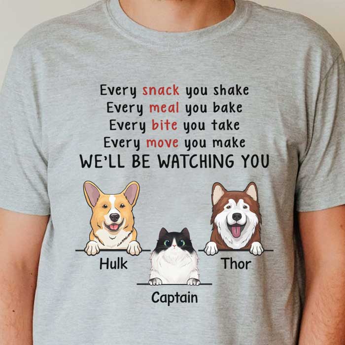 We'll Be Watching You - Personalized Unisex T-Shirt.