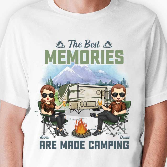 Best Memories Are Made Camping - Personalized Unisex T-shirt, Hoodie, Sweatshirt - Gift For Couple, Husband Wife, Anniversary, Engagement, Wedding, Marriage, Camping Gift
