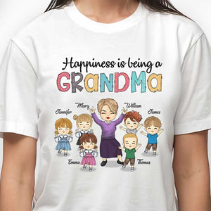 Happiness Is Being A Granny - Personalized Unisex T-shirt, Hoodie, Sweatshirt - Gift For Grandma, Grandparents