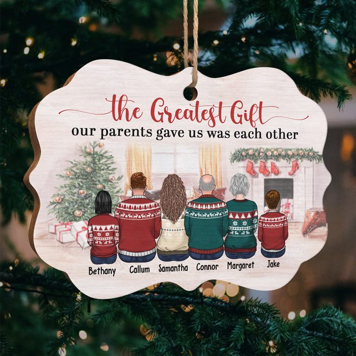La vie est meilleure en famille - Décoration familiale personnalisée - Bois en forme de Benelux - Cadeau de Noël pour frères et sœurs