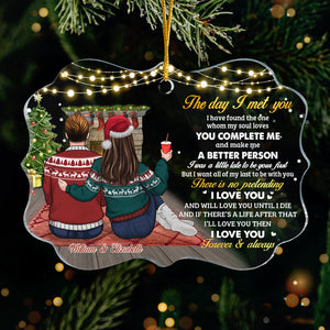 You're The One Whom My Soul Loves - Personalized Custom Benelux Shaped Acrylic Christmas Ornament - Gift For Couple, Husband Wife, Anniversary, Engagement, Wedding, Marriage Gift, Christmas Gift