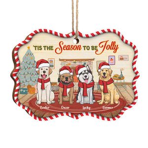 C'est la saison des réjouissances - Décoration personnalisée pour chien et chat - Bois en forme de Benelux - Cadeau de Noël pour les propriétaires et les amoureux des animaux