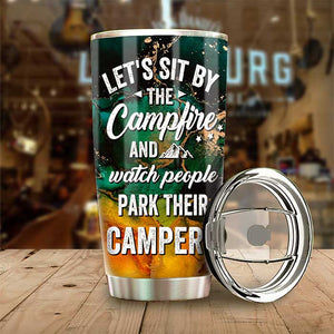Camping Partners For Life - Husband & Wife - Gift For Camping Couples, Personalized Camping Tumbler.