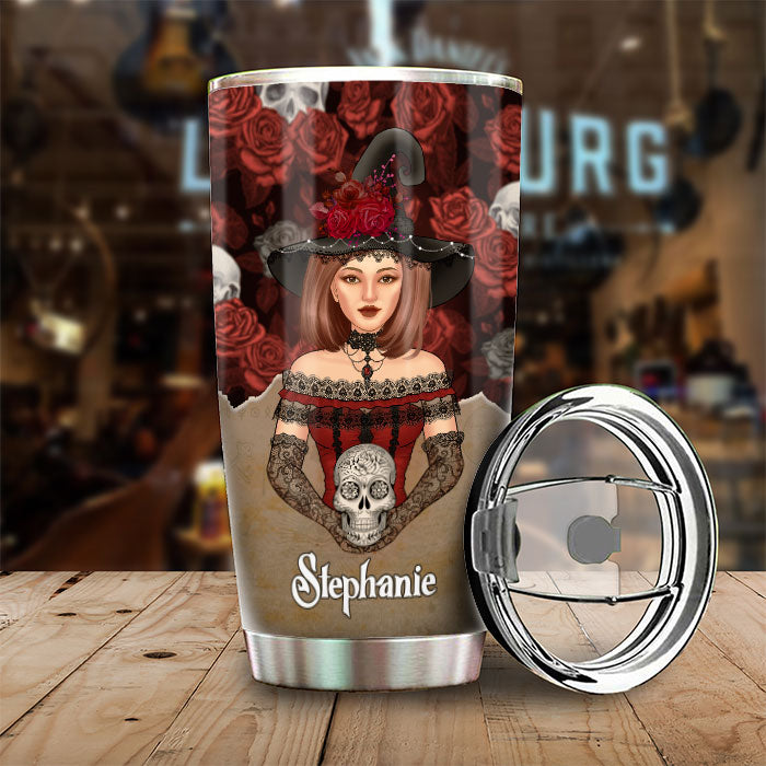Sometimes You Have To Put The Hat On - Personalized Tumbler - Gift For Yourself, Gift For Halloween