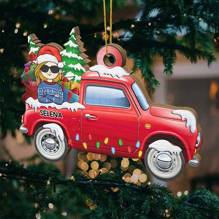 Loads Of Love With Kids - Personalized Shaped Ornament.