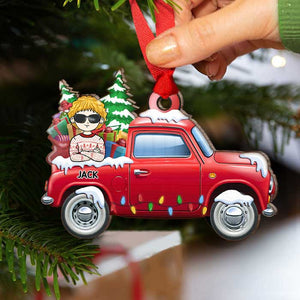 Loads Of Love With Kids - Personalized Shaped Ornament.