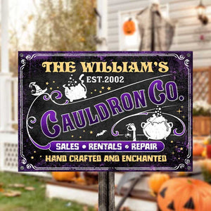 The Family Cauldron Co. - Personalized Metal Sign.
