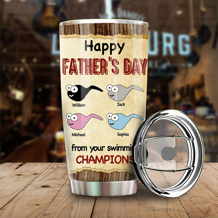 Cher papa, je t'aime tous les jours - Gobelet personnalisé - Cadeau pour papa, cadeau pour la fête des pères