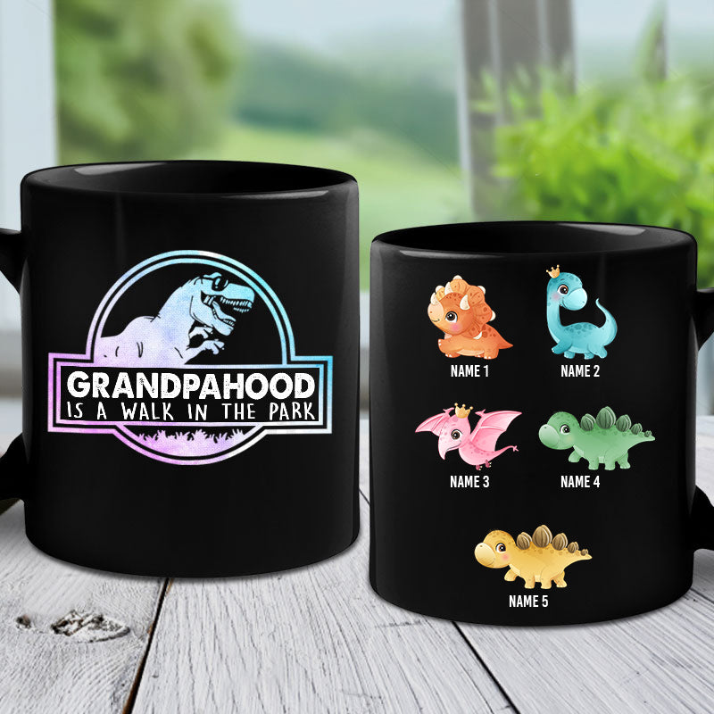 Fatherhood Is A Walk - Gift For Dad - Personalized Mug.