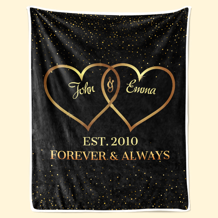 Notre histoire d'amour - Couverture personnalisée pour couple - Cadeau de Saint-Valentin pour mari et femme, anniversaire