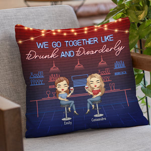 Besties, on est comme une petite bande - Coussin personnalisé Bestie (insert inclus) - Cadeau de Noël pour meilleures amies, BFF, sœurs
