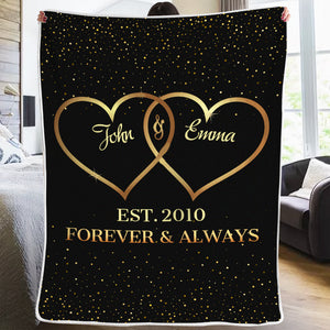 Notre histoire d'amour - Couverture personnalisée pour couple - Cadeau de Saint-Valentin pour mari et femme, anniversaire