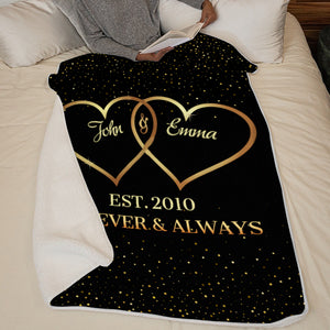 Notre histoire d'amour - Couverture personnalisée pour couple - Cadeau de Saint-Valentin pour mari et femme, anniversaire