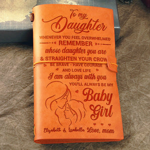 Je suis toujours avec toi - Journal vintage personnalisé - Cadeau pour fille