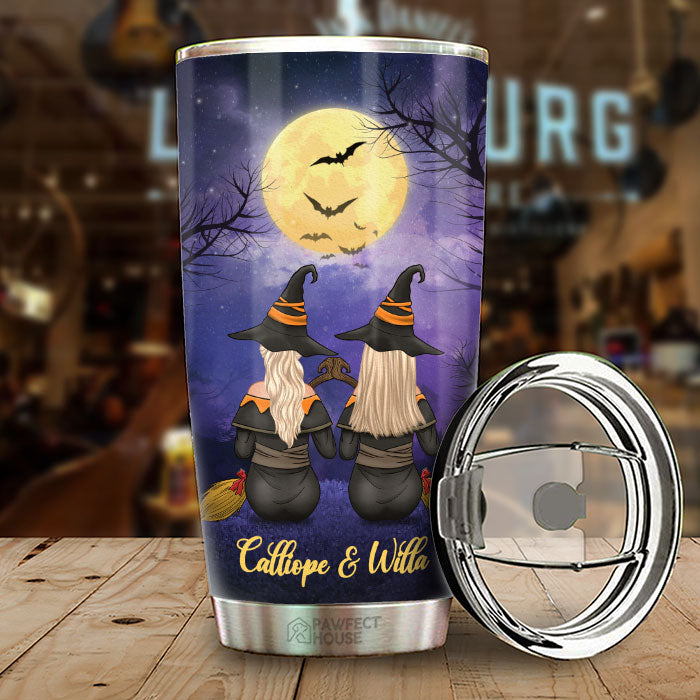 J'espère que nous serons amis jusqu'à notre mort - Gobelet de sorcière personnalisé - Cadeau pour sorcières, meilleure amie, meilleure amie, sœur, cadeau d'anniversaire pour meilleure amie et amie, cadeau d'Halloween