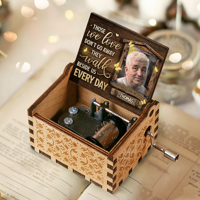 You Are Loved And Missed Every Day - Personalized Music Box - Upload Image, Memorial Gift, Sympathy Gift