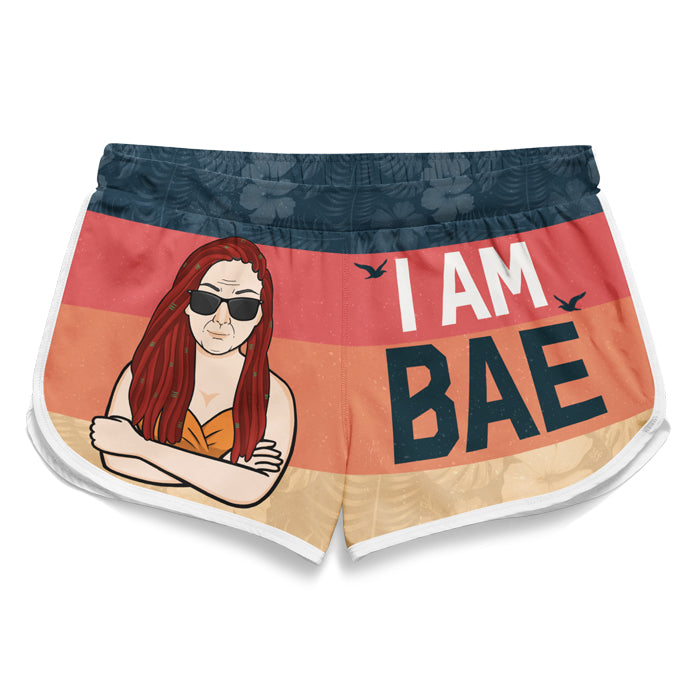 If Lost, Return To My Bae - Personalized Couple Beach Shorts - Gift For Couples, Husband Wife