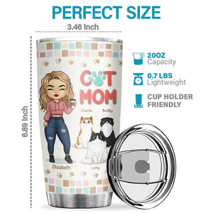 Je n'aurais jamais imaginé être une maman folle avec ces chats les plus mignons de tous les temps - Gobelet personnalisé - Cadeau pour les amoureux des chats, propriétaires de chats, cadeau pour chat, cadeau pour les amoureux des animaux