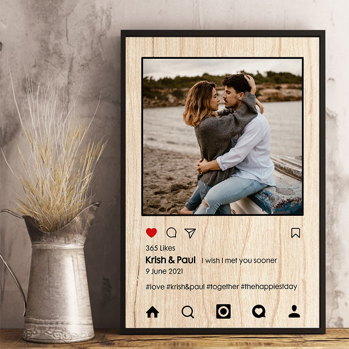 Instagram Style - Personalized Vertical Poster.