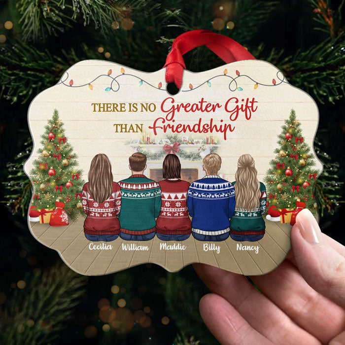 Frères et sœurs de cœur - Décoration de Noël en bois personnalisée en forme de Benelux - Cadeau pour meilleur ami, meilleure amie, sœur, cadeau d'anniversaire pour meilleur ami et ami, cadeau de Noël
