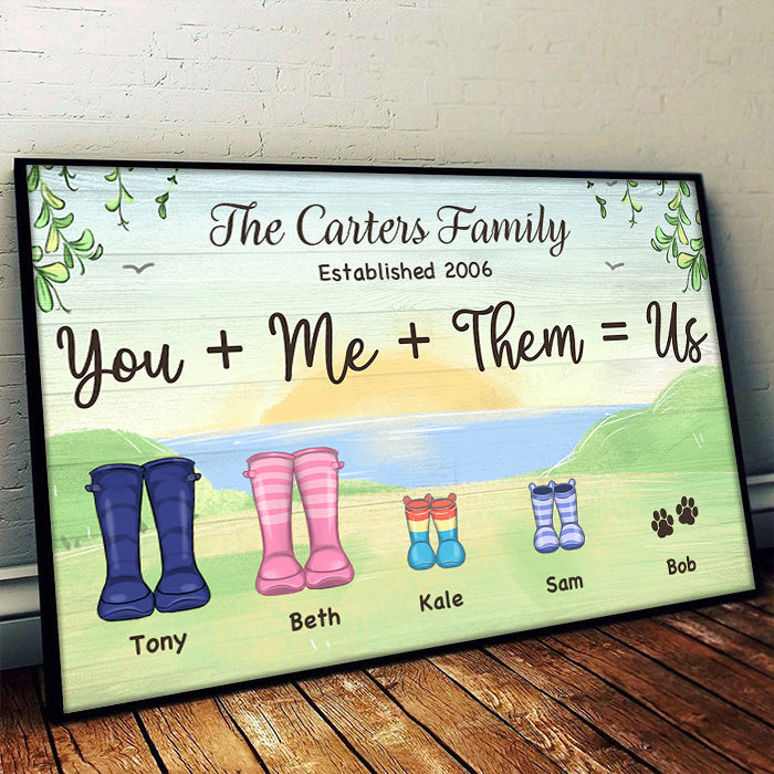 You Know We Belong Together - Personalized Horizontal Poster.