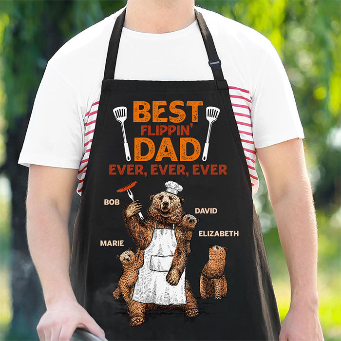 Best FLippin' Dad Ever Ever -  Gift For Dad, Personalized Apron.