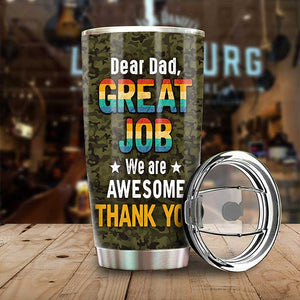 Excellent travail papa, nous sommes géniaux - Gobelet personnalisé - Cadeau pour papa