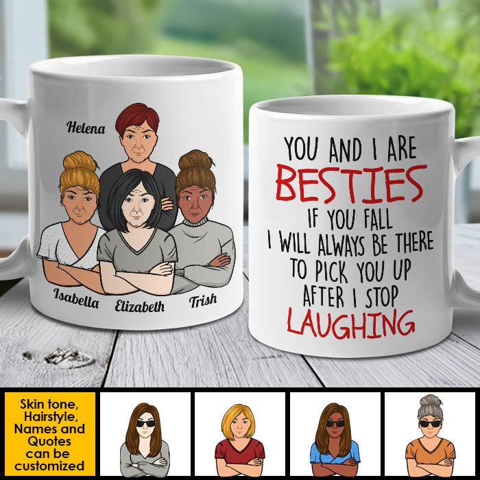 You And I Are Besties - Personalized Mug.