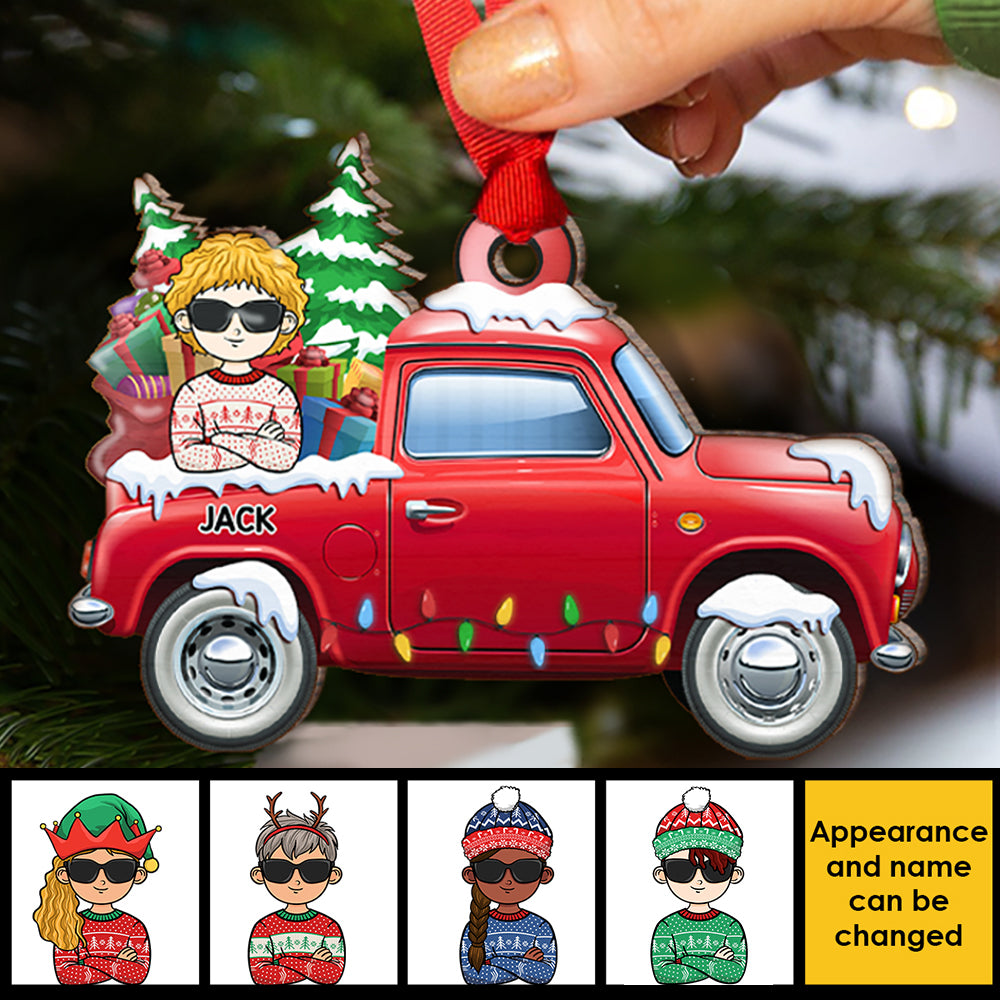 Loads Of Love With Kids - Personalized Shaped Ornament.