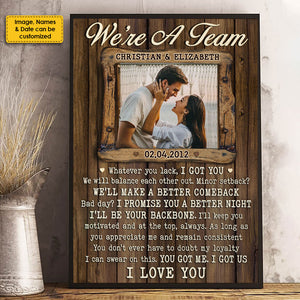 Je serai ton pilier - Affiche verticale personnalisée - Télécharger une image, cadeau pour couple, mari et femme