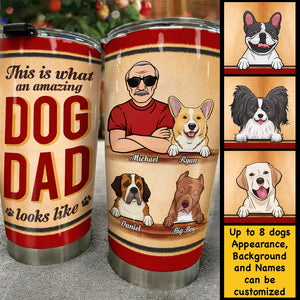 An Amazing Dog Dad - Personalized Tumbler - Gift For Dad