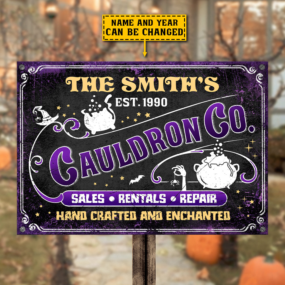 The Family Cauldron Co. - Personalized Metal Sign.