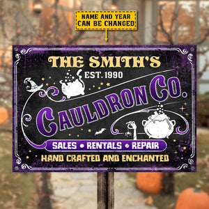 The Family Cauldron Co. - Personalized Metal Sign.