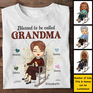 Heureux d'être appelé Grand-mère Nana - T-shirt, sweat à capuche et sweat-shirt unisexe personnalisé - Cadeau pour grand-mère et grands-parents