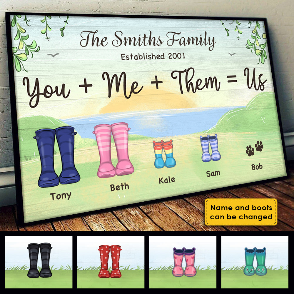You Know We Belong Together - Personalized Horizontal Poster.