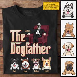 The Dogfather - T-shirt et sweat à capuche unisexe personnalisé - Cadeau pour papa