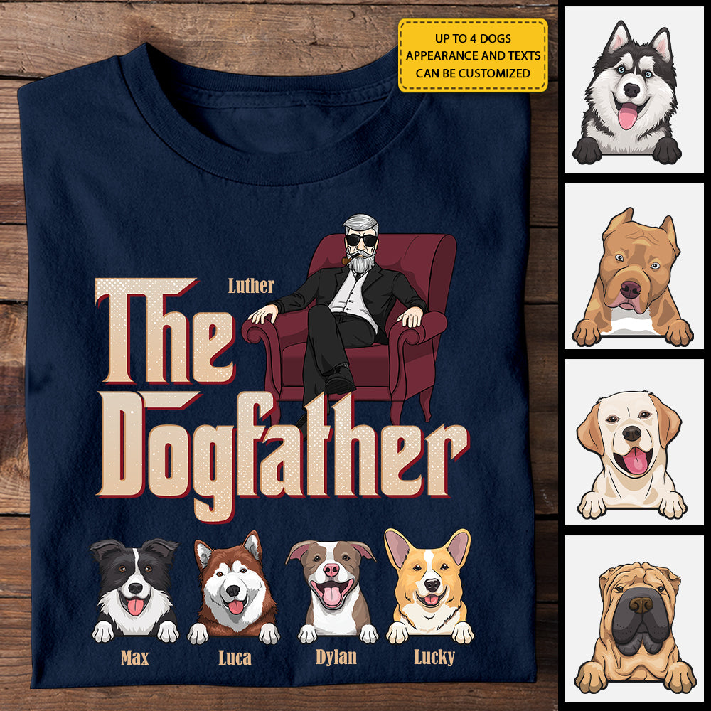 The Dogfather - T-shirt et sweat à capuche unisexe personnalisé - Cadeau pour papa